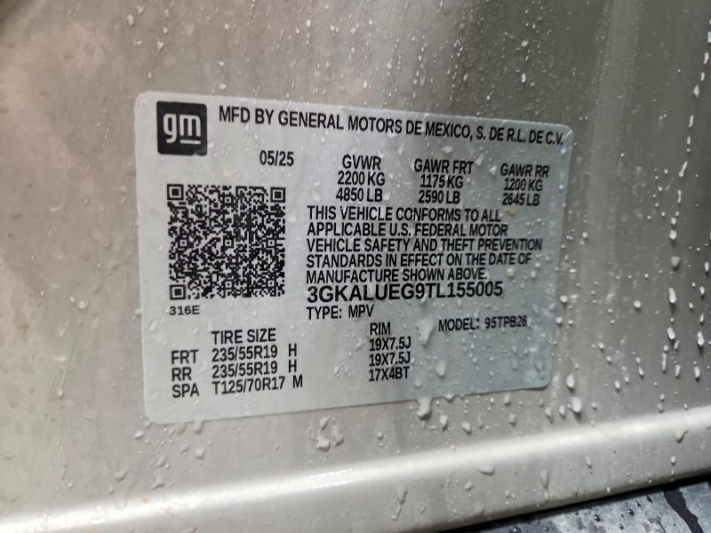 53815286 :رقم المزاد ، 3GKALUEG9TL155005 vin ، 2026 Gmc Terrain مزاد بيع