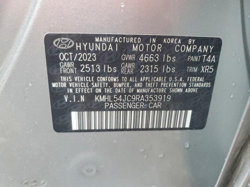 Продаж на аукціоні авто 2024 Hyundai Sonata, vin: KMHL54JC9RA353919, номер лоту: 54146976