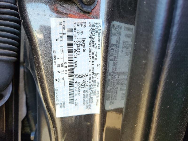Aukcja sprzedaży 2015 Ford Focus, vin: 1FADP3K2XFL355199, numer aukcji: 53457136