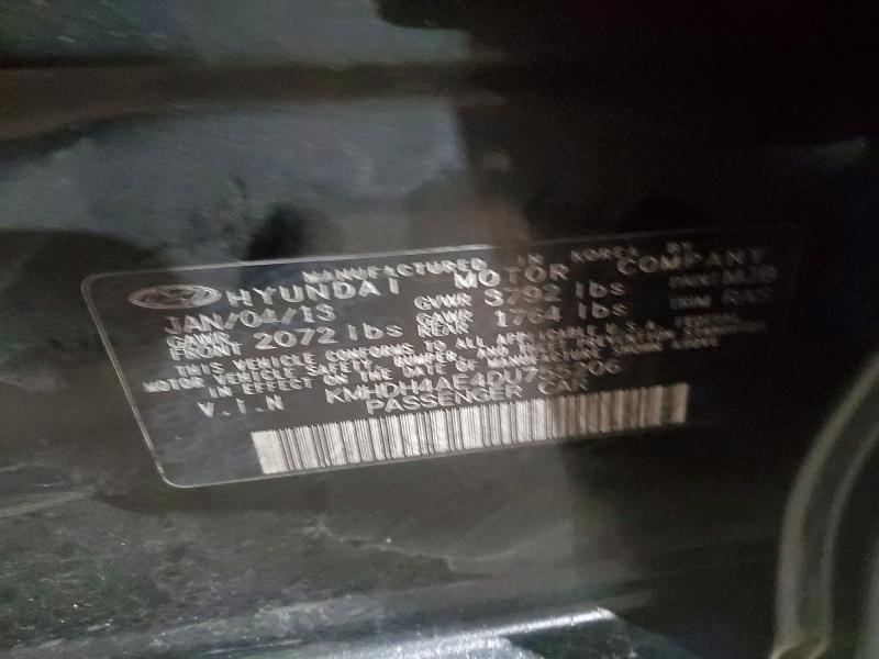 Aukcja sprzedaży 2013 Hyundai Elantra, vin: KMHDH4AE4DU755206, numer aukcji: 53667086
