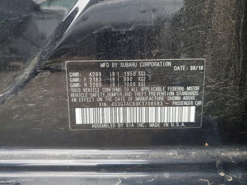 Aukcja sprzedaży 2019 Subaru Impreza, vin: 4S3GTAC69K3708583, numer aukcji: 55248206