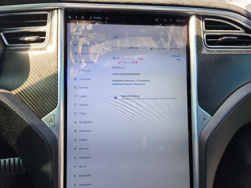 Продажа на аукционе авто 2014 Tesla Model S, vin: 5YJSA1H20EFP66661, номер лота: 53424866