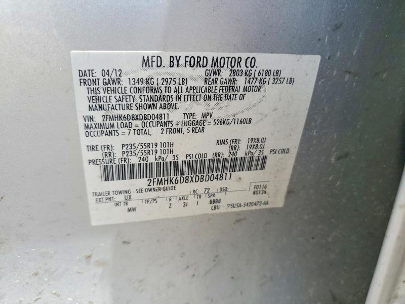 Aukcja sprzedaży 2013 Ford Flex, vin: 2FMHK6D8XDBD04811, numer aukcji: 55382026