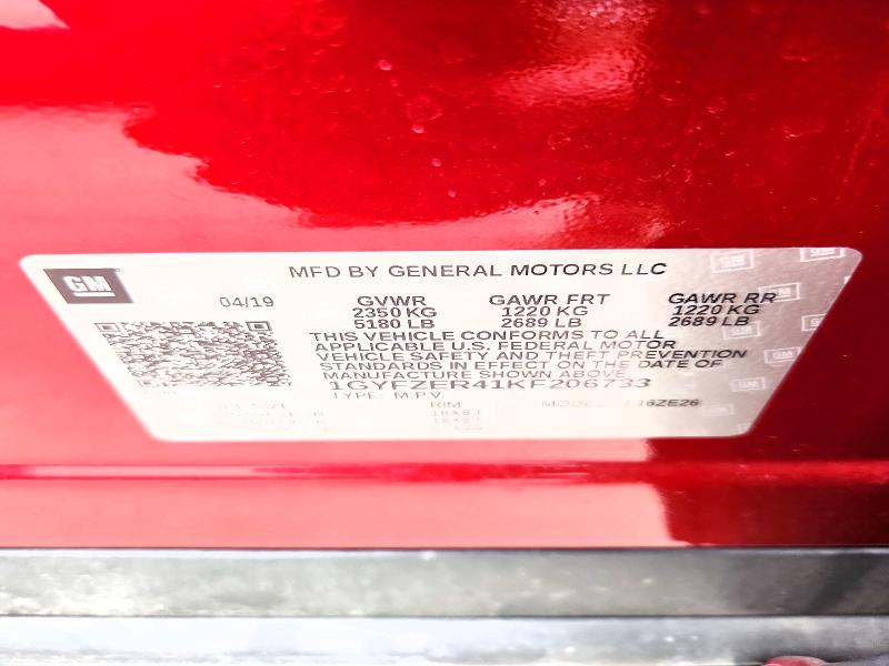 53276726 :رقم المزاد ، 1GYFZER41KF206733 vin ، 2019 Cadillac Xt4 مزاد بيع