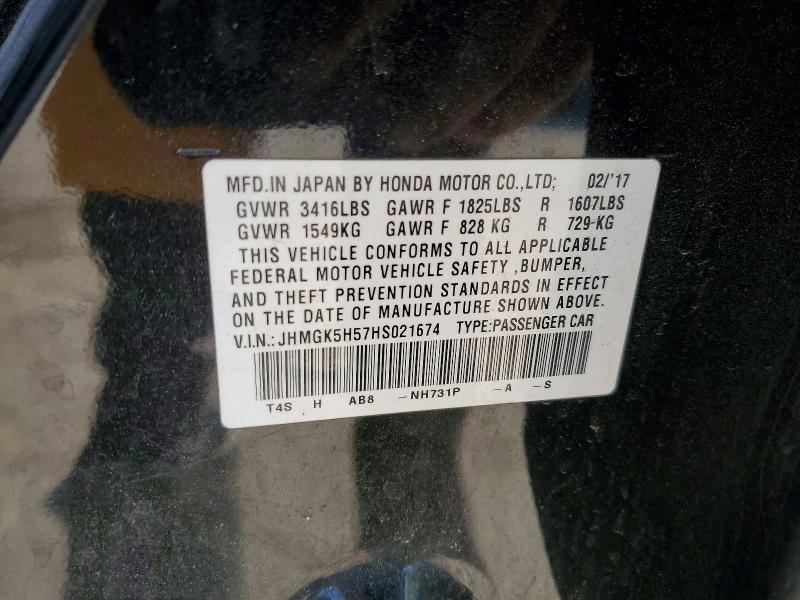 Продаж на аукціоні авто 2017 Honda Fit, vin: JHMGK5H57HS021674, номер лоту: 51759376