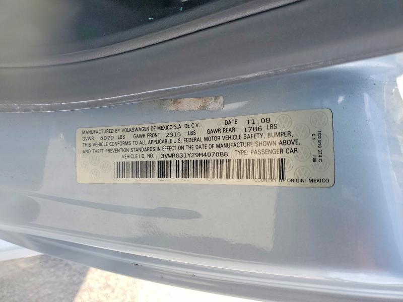 Aukcja sprzedaży 2009 Volkswagen New Beetle, vin: 3VWRG31Y29M407088, numer aukcji: 54650226