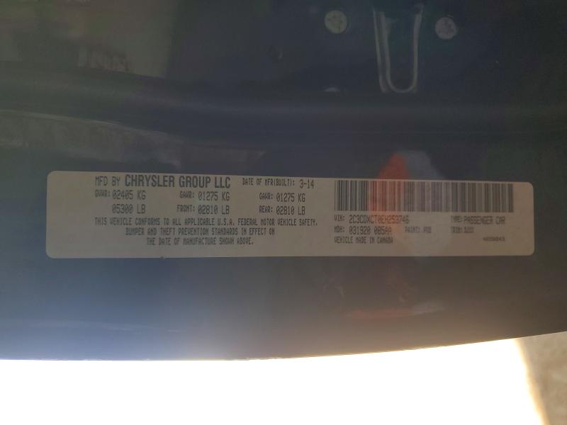 2014 Dodge Charger მანქანა იყიდება აუქციონზე, vin: 2C3CDXCT0EH253746, აუქციონის ნომერი: 54019536