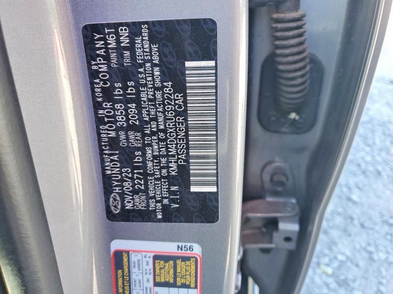 2024 Hyundai Elantra მანქანა იყიდება აუქციონზე, vin: KMHLM4DGXRU692284, აუქციონის ნომერი: 52990076