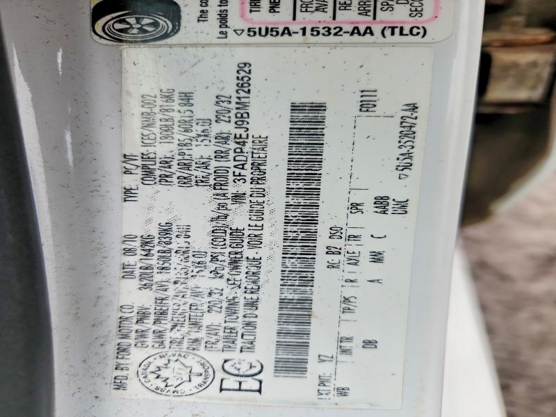 Aukcja sprzedaży 2011 Ford Fiesta, vin: 3FADP4EJ9BM126529, numer aukcji: 51341926