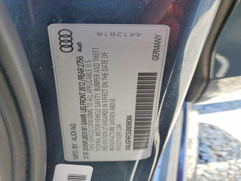 Aukcja sprzedaży 2016 Audi A6, vin: WAUGFAFC5GN098084, numer aukcji: 53631326