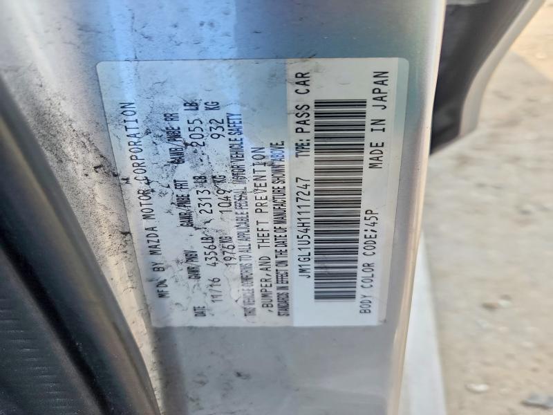 2017 Mazda 6 მანქანა იყიდება აუქციონზე, vin: JM1GL1U54H1117247, აუქციონის ნომერი: 52623046