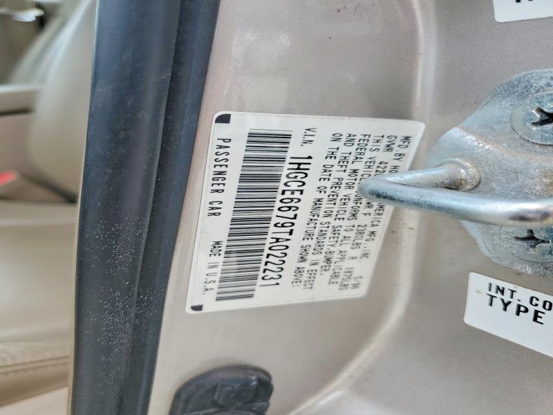 Aukcja sprzedaży 1996 Honda Accord, vin: 1HGCE6679TA022231, numer aukcji: 54471976