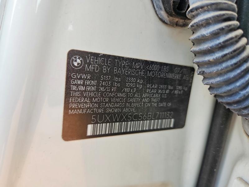 2011 Bmw X3 მანქანა იყიდება აუქციონზე, vin: 5UXWX5C56BL711132, აუქციონის ნომერი: 53795426