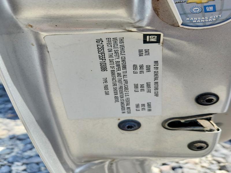 Продаж на аукціоні авто 2005 Chevrolet Malibu, vin: 1G1ZS52F55F103086, номер лоту: 54191276