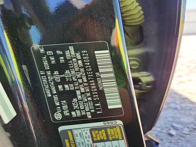 52096936 :رقم المزاد ، 5XXGN4A7XEG340829 vin ، 2014 Kia Optima مزاد بيع