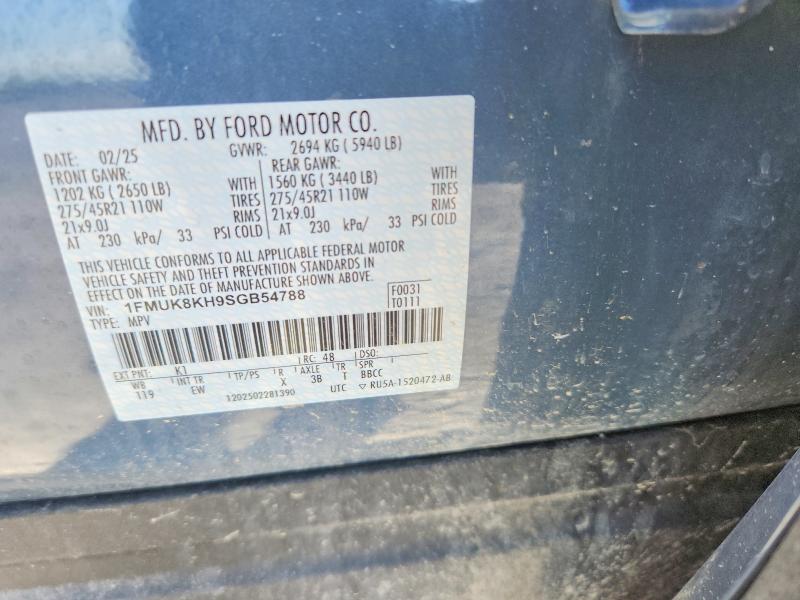 Продажа на аукционе авто 2025 Ford Explorer, vin: 1FMUK8KH9SGB54788, номер лота: 52652266
