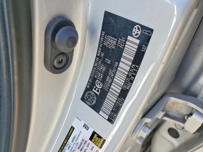 Aukcja sprzedaży 2022 Toyota Corolla, vin: 5YFBPMBE2NP307168, numer aukcji: 53744766