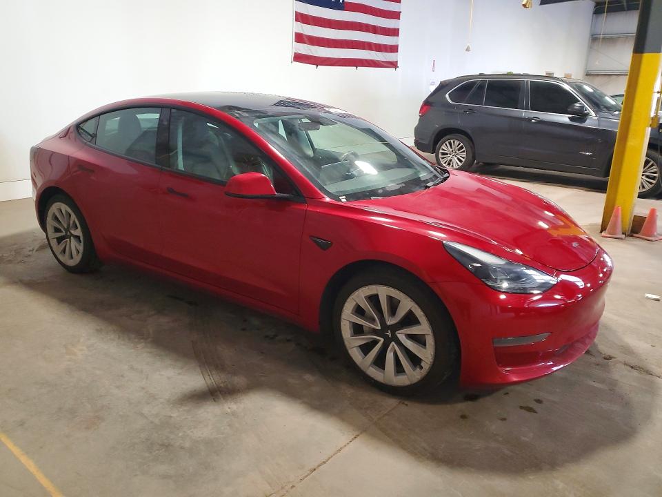 Auction sale of the 2022 Tesla Model 3, vin: 5YJ3E1EA3NF187782, lot number: 54198806