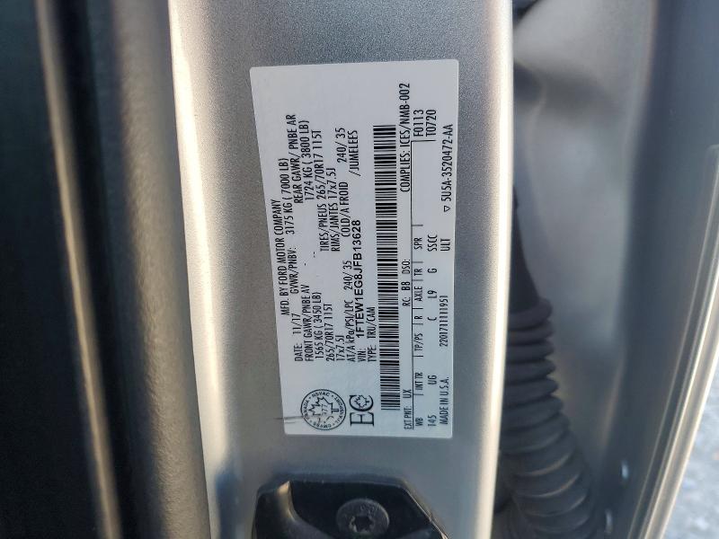 Aukcja sprzedaży 2018 Ford F150, vin: 1FTEW1EG8JFB13628, numer aukcji: 52683296