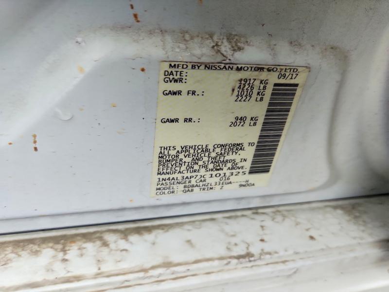 Продаж на аукціоні авто 2018 Nissan Altima, vin: 1N4AL3AP7JC101325, номер лоту: 54393936