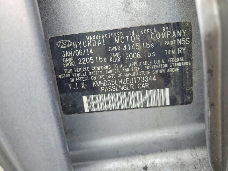 Продаж на аукціоні авто 2014 Hyundai Elantra Gt, vin: KMHD35LH2EU173344, номер лоту: 54801366