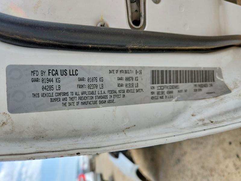 52867026 :رقم المزاد ، 1C3CDFFA1GD820051 vin ، 2016 Dodge Dart مزاد بيع