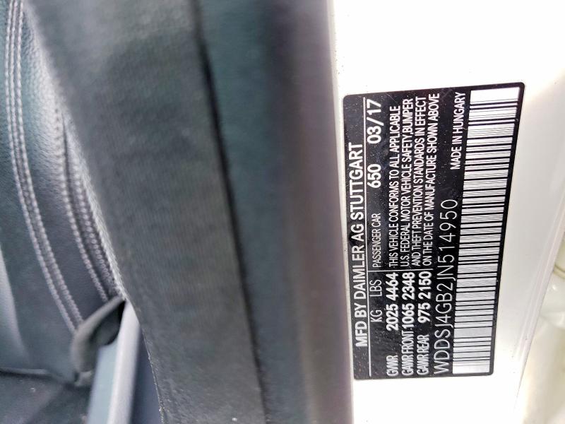Продажа на аукционе авто 2018 Mercedes-benz Cla, vin: WDDSJ4GB2JN514950, номер лота: 54866046