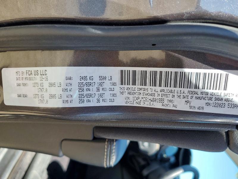 Продаж на аукціоні авто 2017 Jeep Cherokee, vin: 1C4PJMCS1HW601555, номер лоту: 51982496