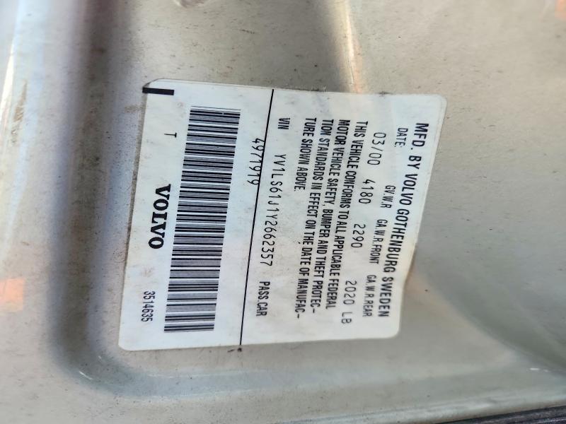 Aukcja sprzedaży 2000 Volvo S70, vin: YV1LS61J1Y2662357, numer aukcji: 52268246