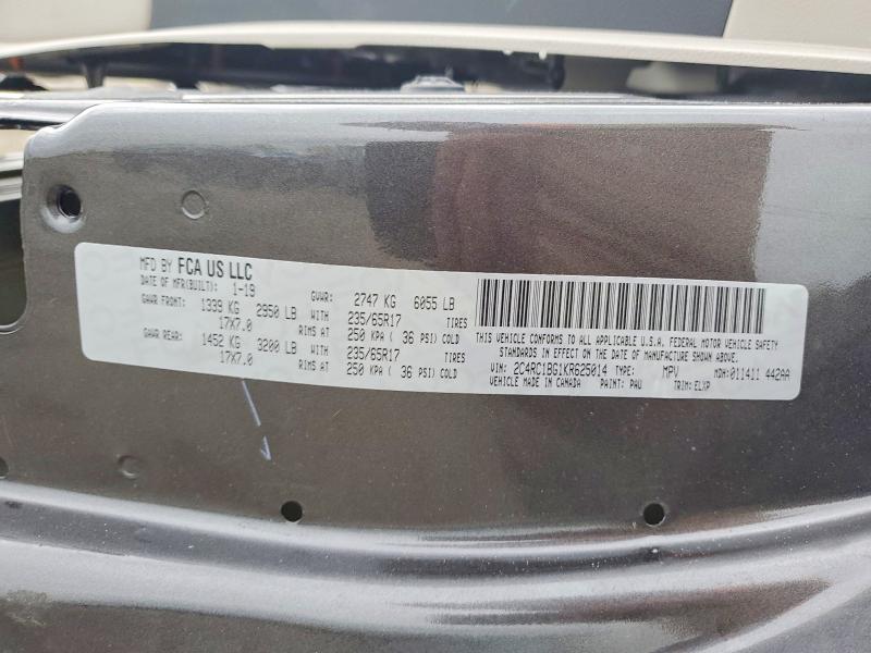 Aukcja sprzedaży 2019 Chrysler Pacifica, vin: 2C4RC1BG1KR625014, numer aukcji: 53158636
