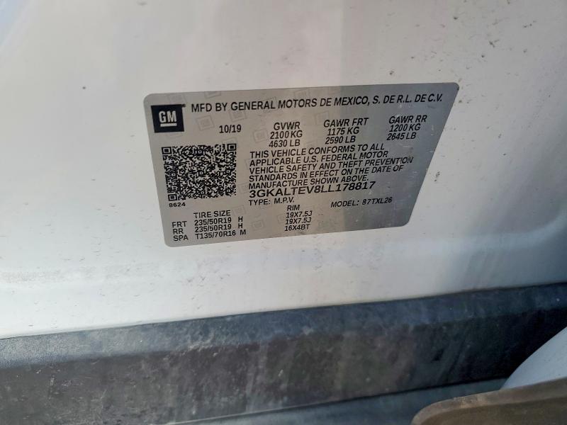 Aukcja sprzedaży 2020 Gmc Terrain, vin: 3GKALTEV8LL178817, numer aukcji: 53413526