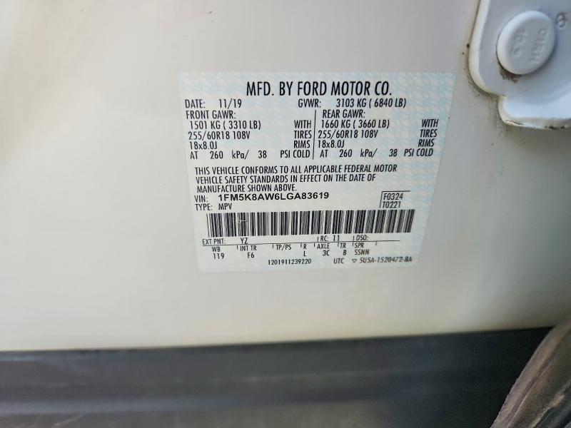 Продажа на аукционе авто 2020 Ford Explorer, vin: 1FM5K8AW6LGA83619, номер лота: 53192436