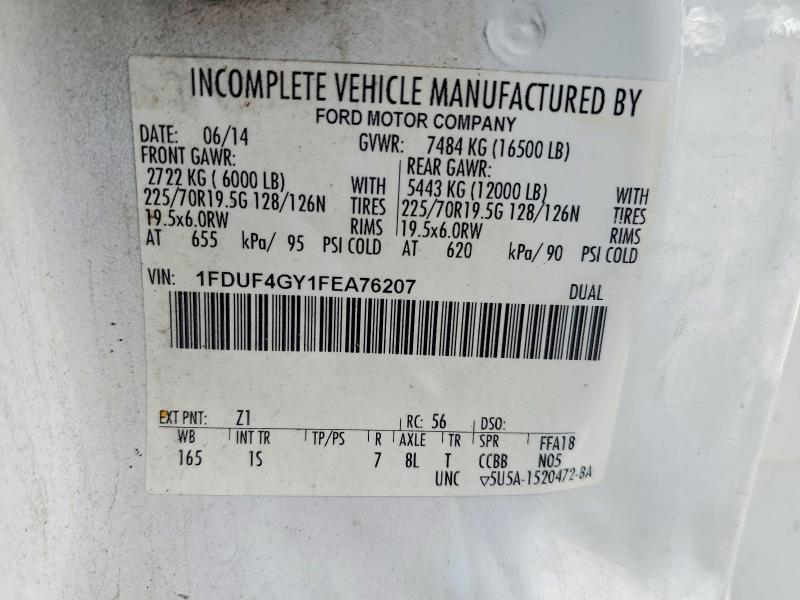 Продажа на аукционе авто 2015 Ford F450, vin: 1FDUF4GY1FEA76207, номер лота: 53331626