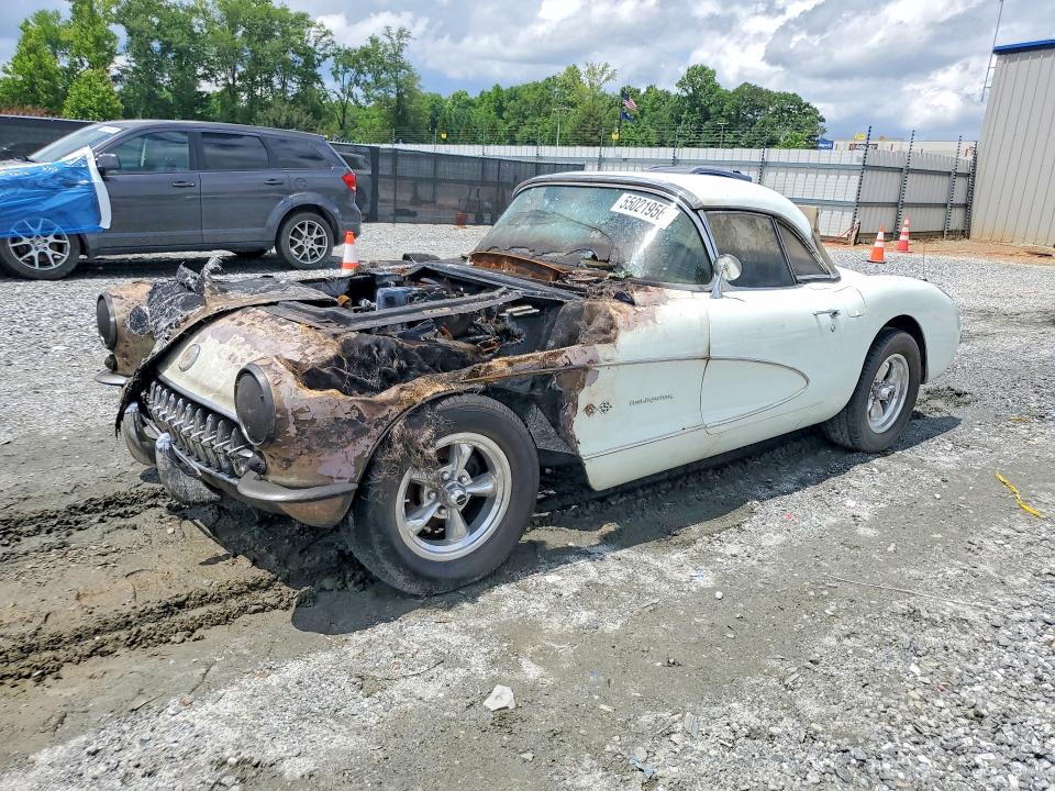 55021956 :رقم المزاد ، E57S105422 vin ، 1957 Chevrolet Corvette مزاد بيع