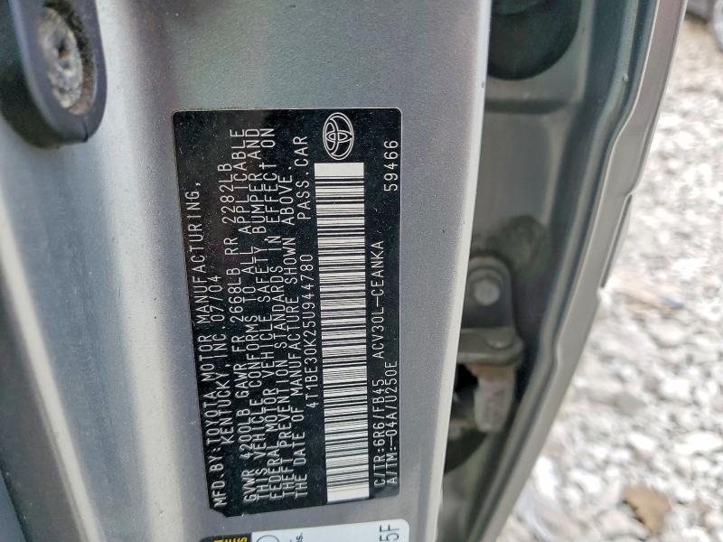 50640626 :رقم المزاد ، 4T1BE30K25U944780 vin ، 2005 Toyota Camry مزاد بيع
