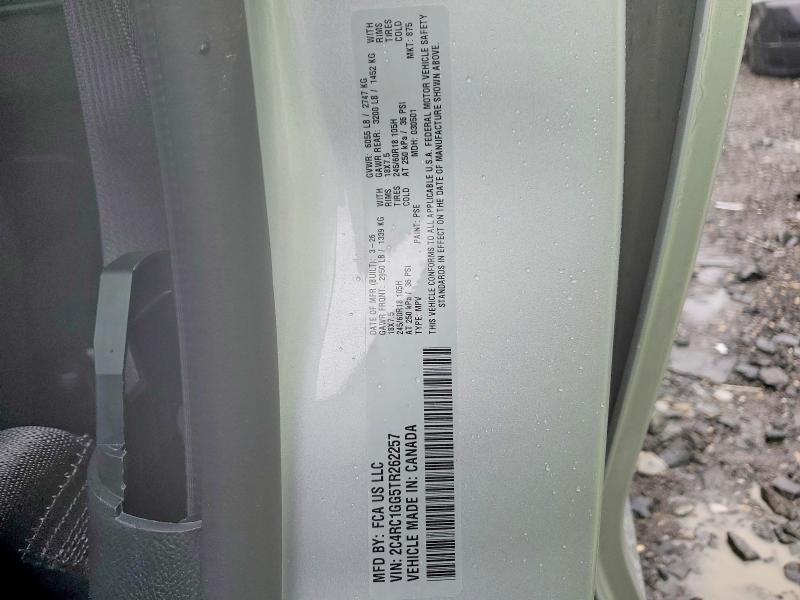 Aukcja sprzedaży 2026 Chrysler Pacifica, vin: 2C4RC1GG5TR262257, numer aukcji: 54849106