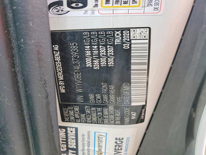 Aukcja sprzedaży 2020 Mercedes Benz Metris, vin: W1YV0BEY4L3739385, numer aukcji: 54682406