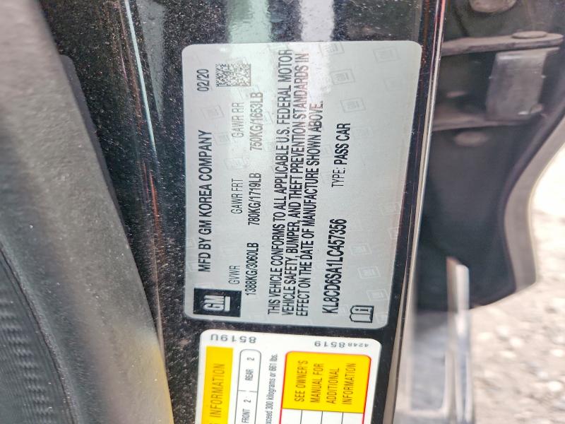 Продажа на аукционе авто 2020 Chevrolet Spark, vin: KL8CD6SA1LC457356, номер лота: 51820676