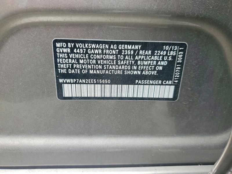 Aukcja sprzedaży 2014 Volkswagen Cc, vin: WVWBP7AN2EE515650, numer aukcji: 53430126