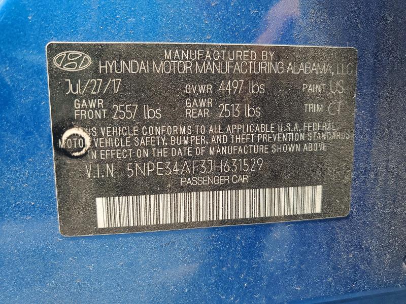 Продажа на аукционе авто 2018 Hyundai Sonata, vin: 5NPE34AF3JH631529, номер лота: 53059876