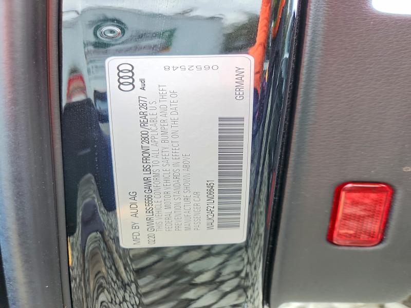 Продажа на аукционе авто 2020 Audi A6, vin: WAUK2AF21LN066451, номер лота: 54812336
