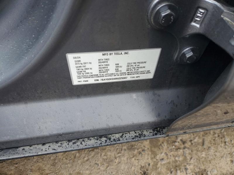 Продаж на аукціоні авто 2024 Tesla Model Y, vin: 7SAYGDED4RA325007, номер лоту: 55212666