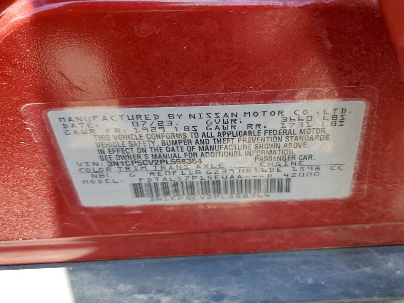 54501926 :رقم المزاد ، 3N1CP5CV2PL558364 vin ، 2023 Nissan Kicks مزاد بيع