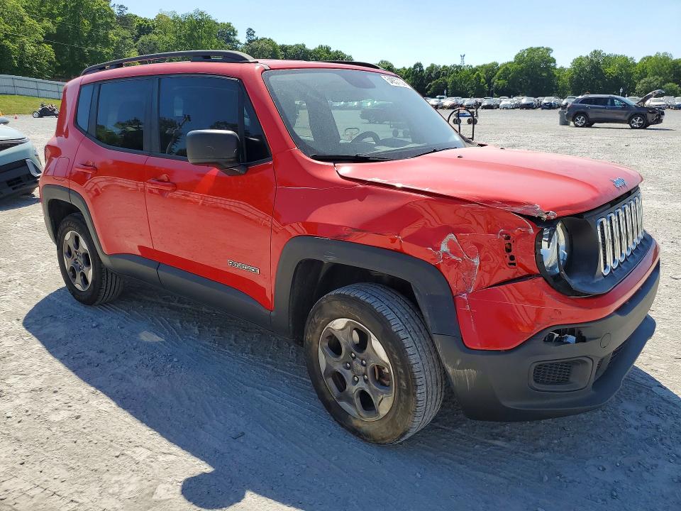 2017 Jeep Renegade მანქანა იყიდება აუქციონზე, vin: ZACCJBAB8HPE87783, აუქციონის ნომერი: 54057736