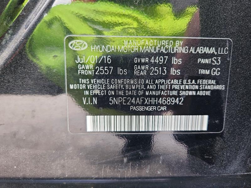 Продажа на аукционе авто 2016 Hyundai Sonata, vin: 5NPE24AFXHH468942, номер лота: 52436146