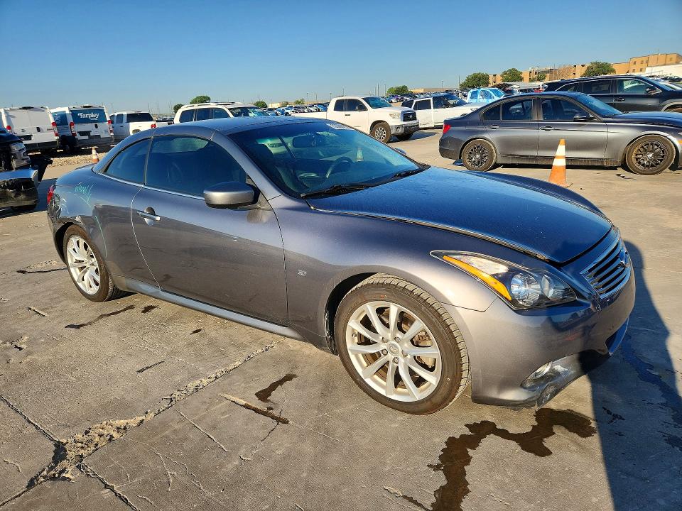 2014 Infiniti Q60 Convertible მანქანა იყიდება აუქციონზე, vin: JN1CV6FE2EM901703, აუქციონის ნომერი: 53099276