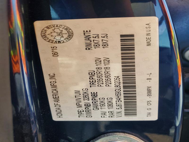 Auction sale of the 2016 Acura Rdx, vin: 5J8TB4H59GL802054, lot number: 50609136