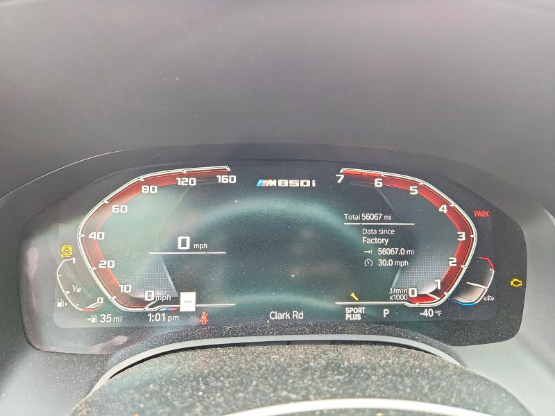 2019 Bmw M850xi მანქანა იყიდება აუქციონზე, vin: WBABC4C58KBU95437, აუქციონის ნომერი: 52052936