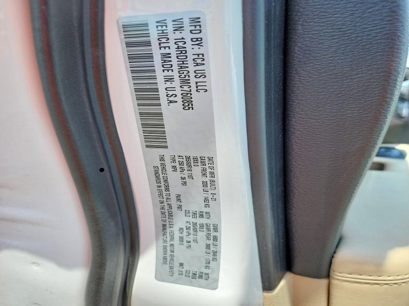 2021 Dodge Durango მანქანა იყიდება აუქციონზე, vin: 1C4RDHAG5MC760855, აუქციონის ნომერი: 54697826
