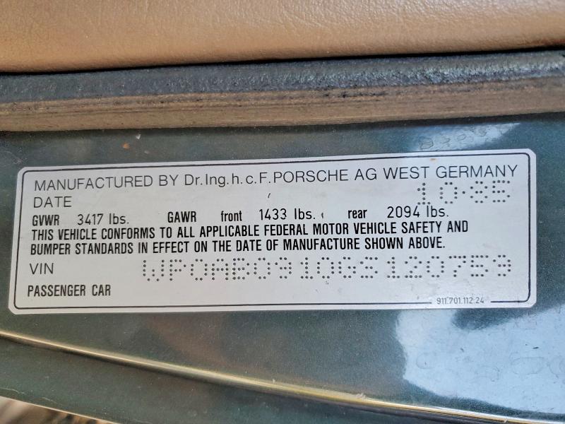 Продаж на аукціоні авто 1986 Porsche 911, vin: WP0AB0910GS120759, номер лоту: 54832536